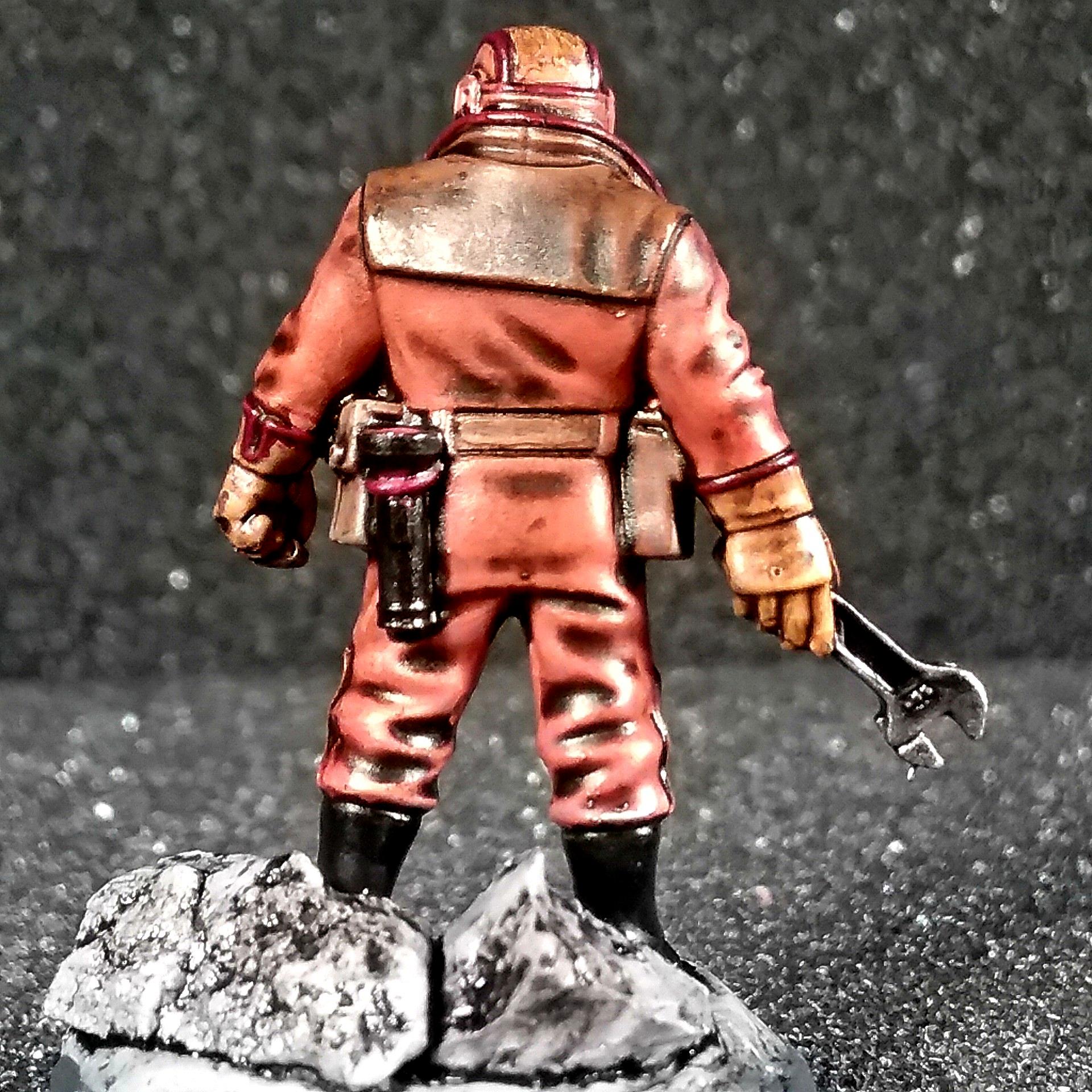 Able Spaceman, Mechanic, Repair, Statuesque Miniature, Statuesque